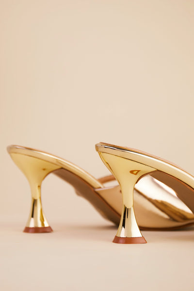 Serena Gold Heels